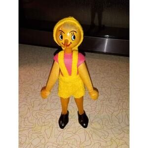 Vintage Wooden Pinocchio Jointed Doll Made in Poland Original Clothing & Hat 0